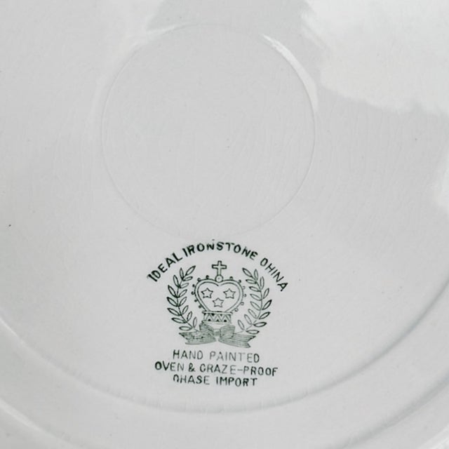 Ceramic Vintage Chase Import Currier & Ives Style Winter Sleigh Ride Ironstone Dinner Plates - Set of 8 For Sale - Image 7 of 7