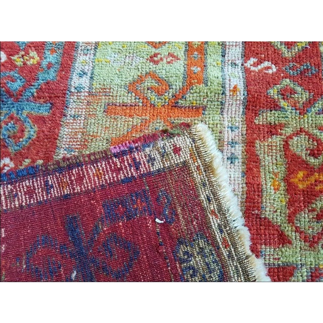 1940s Vintage Turkish Yastik Rug - 1′10″ × 3′1″ For Sale - Image 4 of 10