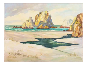 California Cove, Orange County' by Helen Hafer, California Post-Impressionist Woman Artist