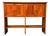 Late 20th Century Solid Cherry Sideboard Console Table | Stickley Style | Four Doors With Open Lower Shelf For Sale