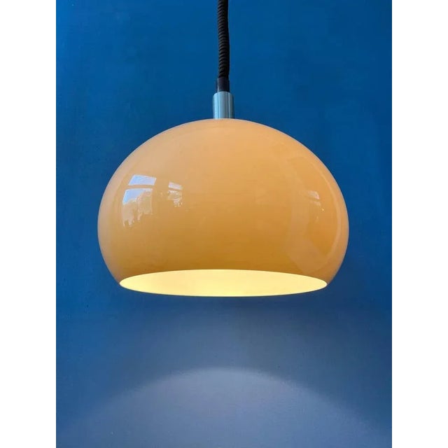 Mid-Century Mushroom Pendant Lamp from Dijkstra For Sale - Image 4 of 11