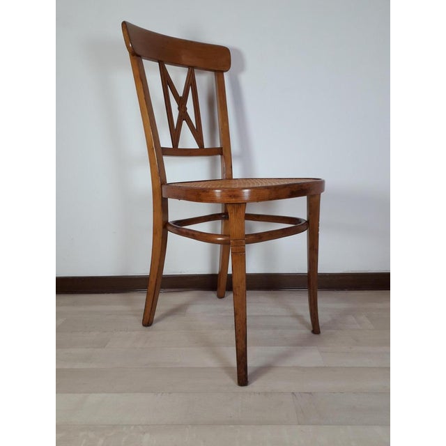 Wood Nobiliary Dining Chair in the Style of Thonet from Wiener Werkstaette, 1907 For Sale - Image 7 of 17