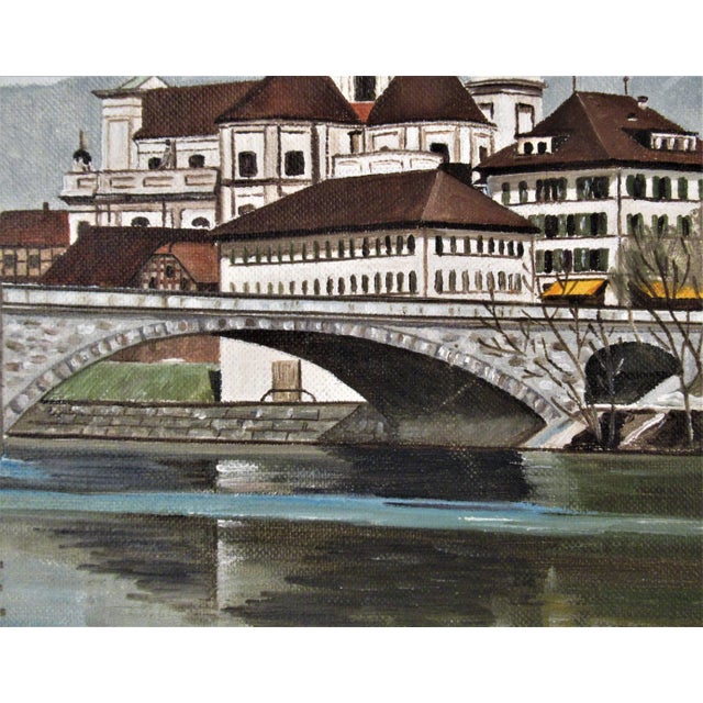 Rustic European Eugene Schmidt, Solothman on the Aase, Switzerland, Circa 1970 For Sale - Image 3 of 6