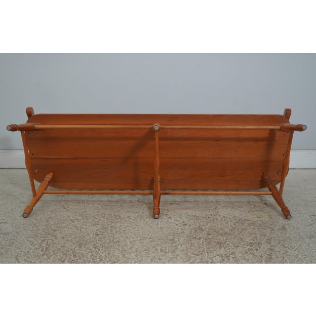 Windsor Style Hand Crafted Long Bench Settee For Sale - Image 18 of 18