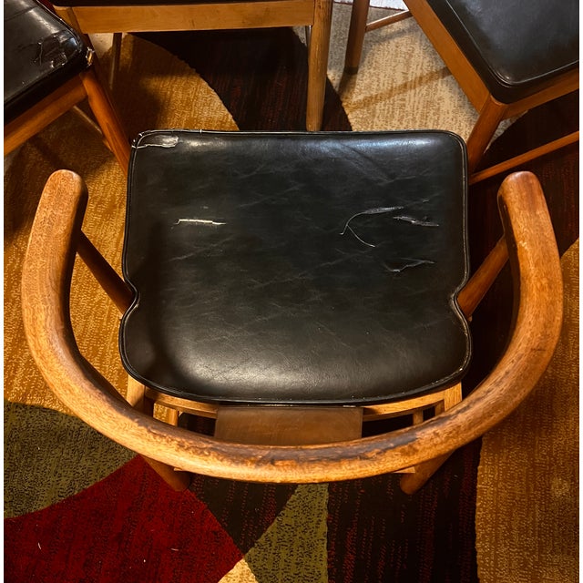 1960s 4 Mid Century Modern Dining Chairs From American Furniture Company Inc. For Sale - Image 11 of 11
