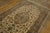1940s Traditional Mid-20th Century Ivory Medallion Tabriz Silk Highlights Rug For Sale - Image 4 of 4