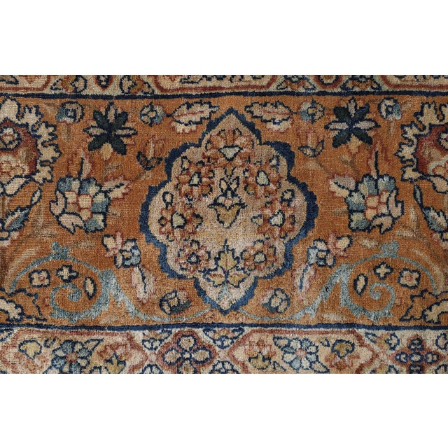 Early 20th Century Early 20th Century Persian Kirman Botanic Handmade Wool Carpet For Sale - Image 5 of 7