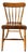 Antique Country Plank Chair, Spindle-Back C. 1930s U S A. For Sale