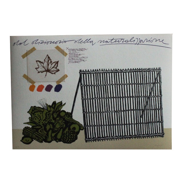 Lithograph by Concetto Pozzati, 1974 For Sale - Image 10 of 10