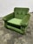 1970s Vintage Lounge Chair in Velvet For Sale - Image 5 of 5
