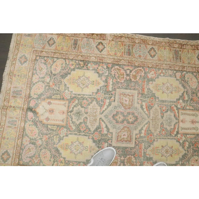 Early 20th Century Turkish Mercerized Cotton Keysari Rug - 4' x 5'7" For Sale - Image 4 of 10