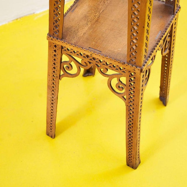 Vintage Carved Wooden Plant Holder, 1960s For Sale - Image 5 of 6