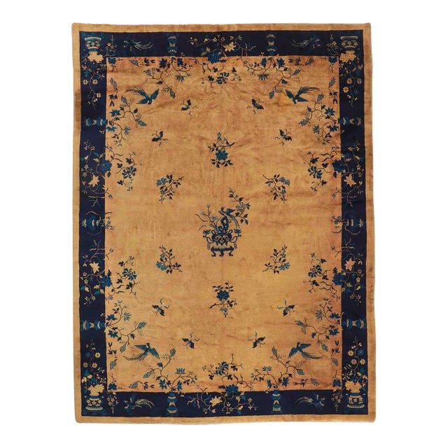 Antique Chinese Peking Rug - 11'00 X 14'05 For Sale