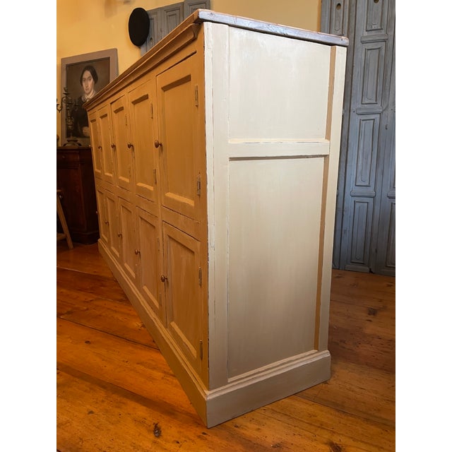 French Locker Kitchen Cabinet, 1890s For Sale - Image 15 of 18