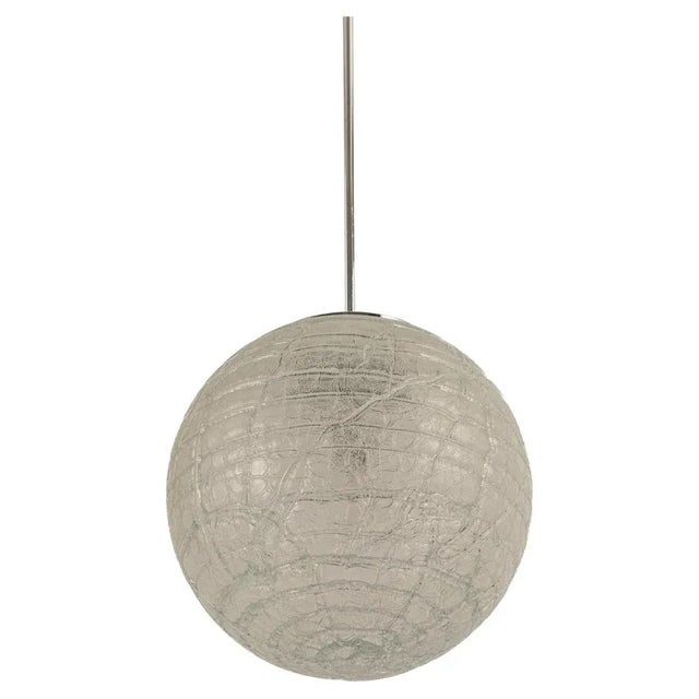 Large Murano Ball Pendant Light from Doria Leuchten, Germany, 1970s For Sale - Image 13 of 13