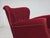 Vintage Danish Lounge Chair in Cherry-Red Furniture Velour and Oak, 1960s For Sale - Image 4 of 18