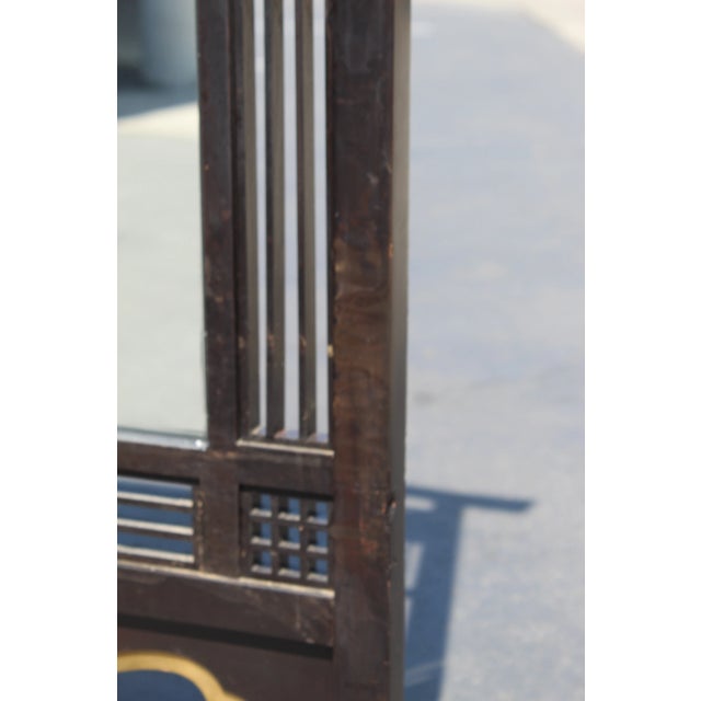 Metal 19th Century Japanese Meiji Period Mirrored Screen For Sale - Image 7 of 11