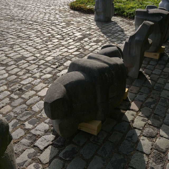 Jan Keustermans, Abstract Sculpture, Belgian Blue Stone For Sale - Image 12 of 16