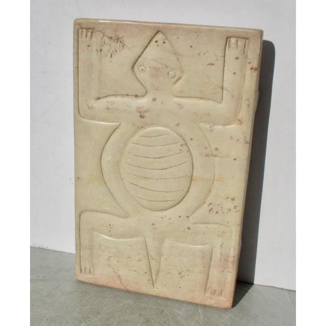 Tribal African Carved Soapstone Tray Circa 1980s For Sale - Image 3 of 7