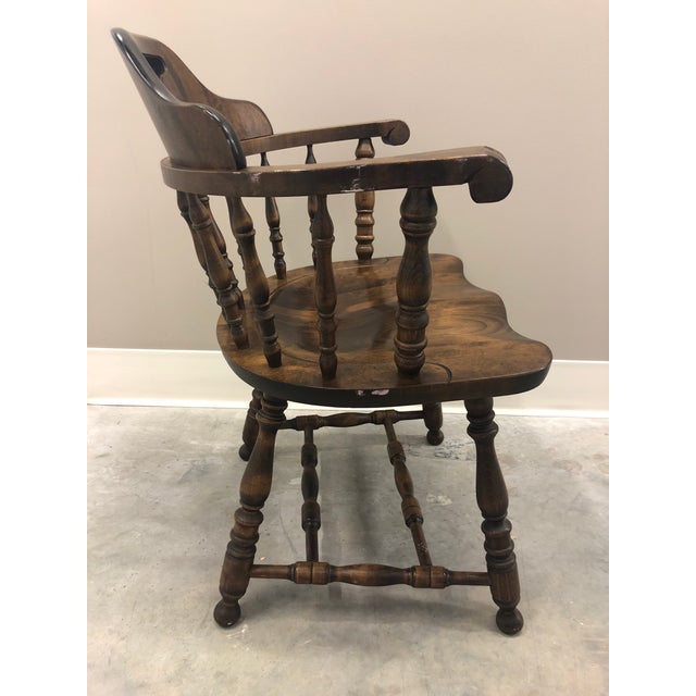 1940s Vintage S. Bent & Bros. Colonial Windsor Captains Chair Chairish