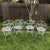 Ornate Iron Garden Arm Chairs - Set of 4 For Sale - Image 12 of 12