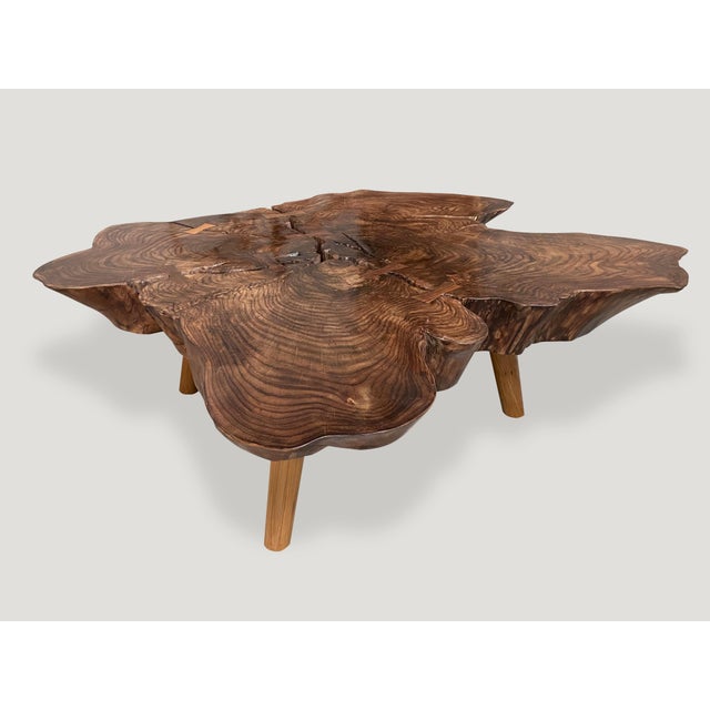 Andrianna Shamaris Amorphous Rosewood Coffee Table For Sale - Image 10 of 18