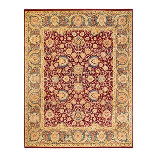 Mogul, One-of-a-Kind Hand-Knotted Area Rug - Red, 8' 0" x 10' 3" For Sale