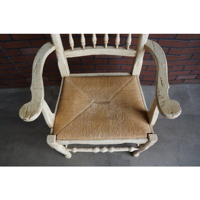 Rustic Farmhouse Dining Table and Pair of Arm Chairs For Sale - Image 13 of 17