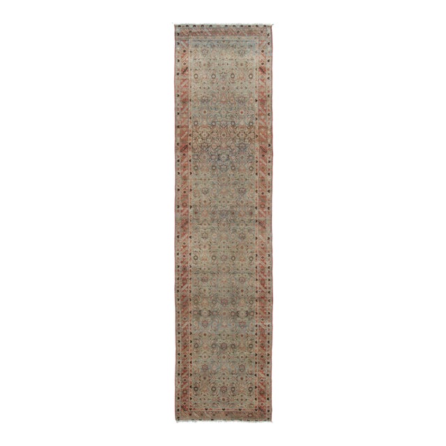 Antique Persian Malayer Extra-Long Runner With Botanical Design - Rug & Kilim For Sale