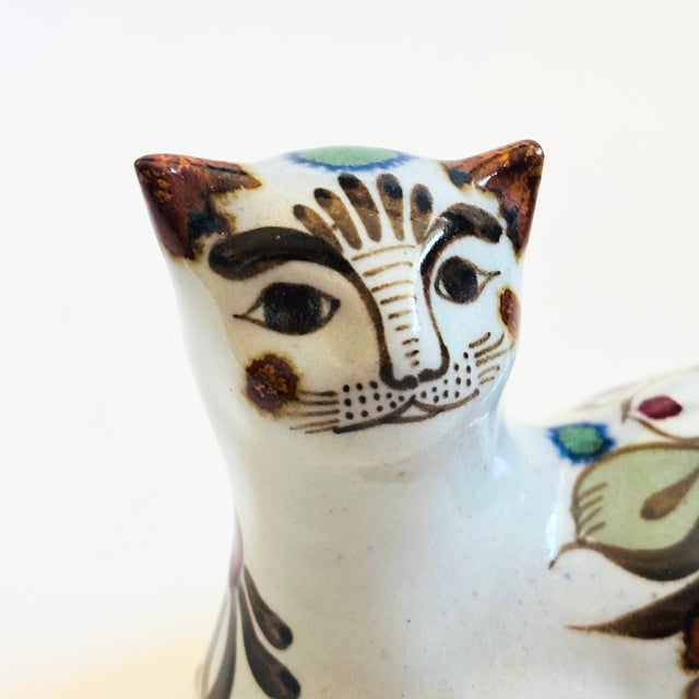 Mid 20th Century Vintage Ken Edwards Pottery Cat - Mexican Folk Art Pottery For Sale - Image 5 of 10