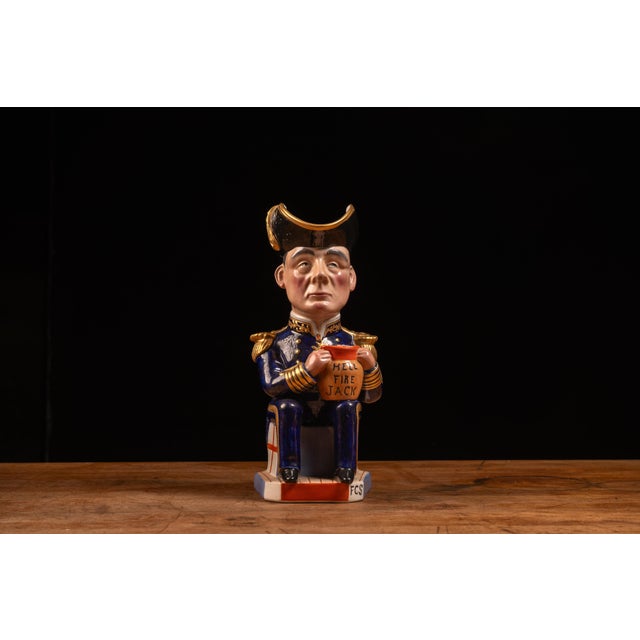 1918 Royal Staffordshire Pottery Toby jug depicting Admiral John Jellicoe, 1st Earl Jellicoe, Commander of the British...