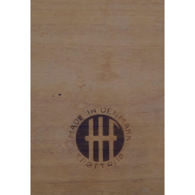 Wood Danish Stool by Hugo Frandsen for Spøttrup Møbler, 1960s For Sale - Image 7 of 8