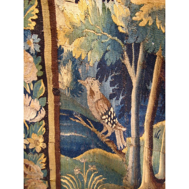 Mid 18th Century French Aubusson Verdure Waterfall and Egret For Sale - Image 9 of 16