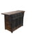 Crafted in 1826 from solid elm wood, this antique sideboard is distinguished by its deep, hand-carved scrolling motifs on...