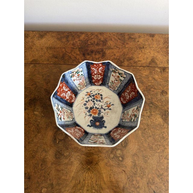 Antique Japanese Imari Bowl, 1900 For Sale - Image 4 of 8
