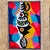 A vibrant and rare vintage wall hanging made from the iconic Kennedy Bahia textile, measuring approx. 97 × 67 cm. This...