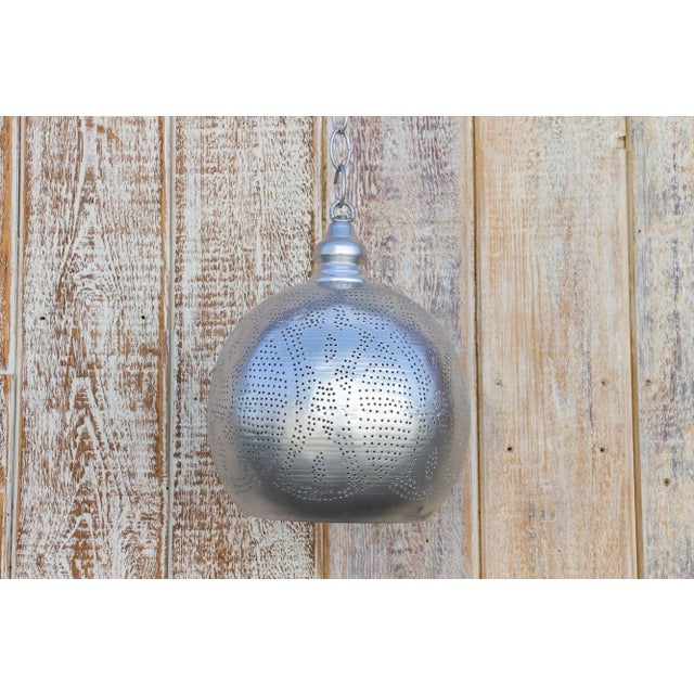 Arabesque Moorish Sphere Pendant Lantern For Sale - Image 9 of 11