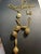 Metal MCM Jewelry Victorian Revival Adjustable Lariat Necklace Features a Gold-Tone Twisted Double Rope Chain With Floral-Embossed Sliding Tension Clip. For Sale - Image 7 of 7
