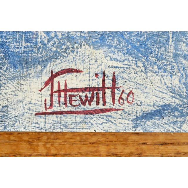 Large 1960 Abstract Oil Painting in the Manner of Georges Braque For Sale In Chicago - Image 6 of 7