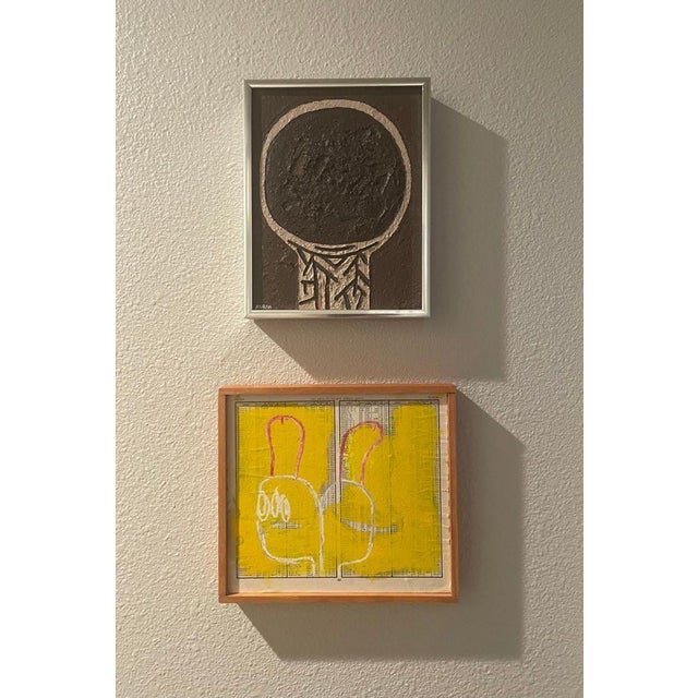 Mid-Century Modern Mid-Century Abstract Painting by Regina Agran, Signed, 9.25” X 7.25” For Sale - Image 3 of 7