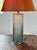 Bauhaus Maison De Verre-Style Caged Glass Lamp With Natural Paper Pleated Shade For Sale - Image 9 of 15
