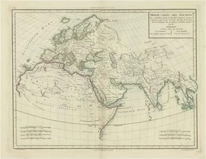 Map of Europe and Africa and Asia, 1802