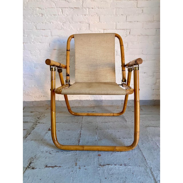 Vintage Italian Wicker Armchair, 1960s For Sale - Image 4 of 9