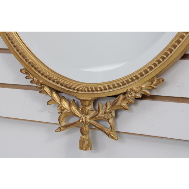 Carvers' Guild Carvers Guild Adams Style Gold Frame Mirror For Sale - Image 4 of 13