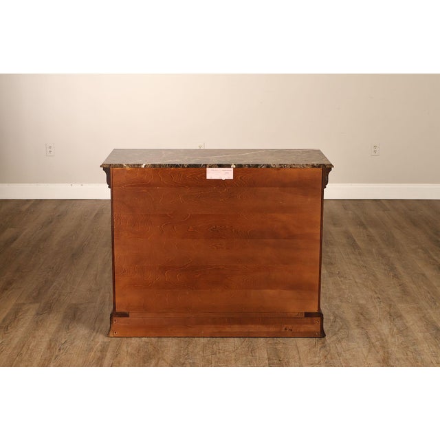 Henkel Harris Empire Style Marble Top Mahogany Chest Of Drawers For Sale - Image 17 of 18