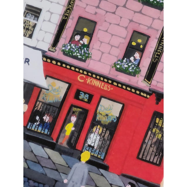Victoria Street Framed Gouache Giclee Print Painting Signed by Artist Lynn Hanley Wall Art For Sale - Image 14 of 17