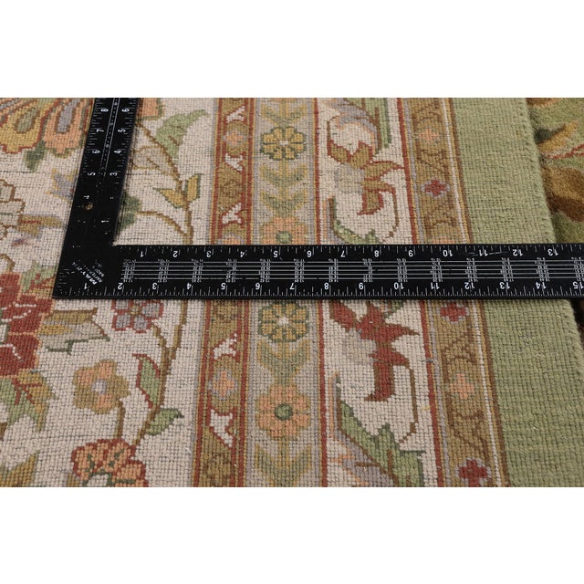 Textile Vintage Indian Agra Rug, 14'08 X 21'00 For Sale - Image 7 of 10