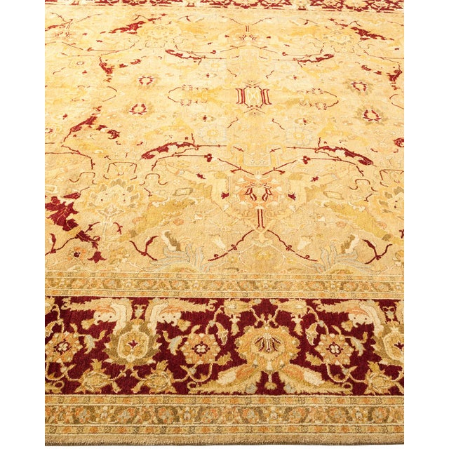 Solo Rugs Mogul Collection Hand-Knotted Area Rug - Gold Collection 8' 2" X 10' 2" For Sale - Image 4 of 10