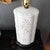 1960s Pierced Porcelain Blanc De Chine Quatrefoil Lamp on Black Base For Sale - Image 16 of 18