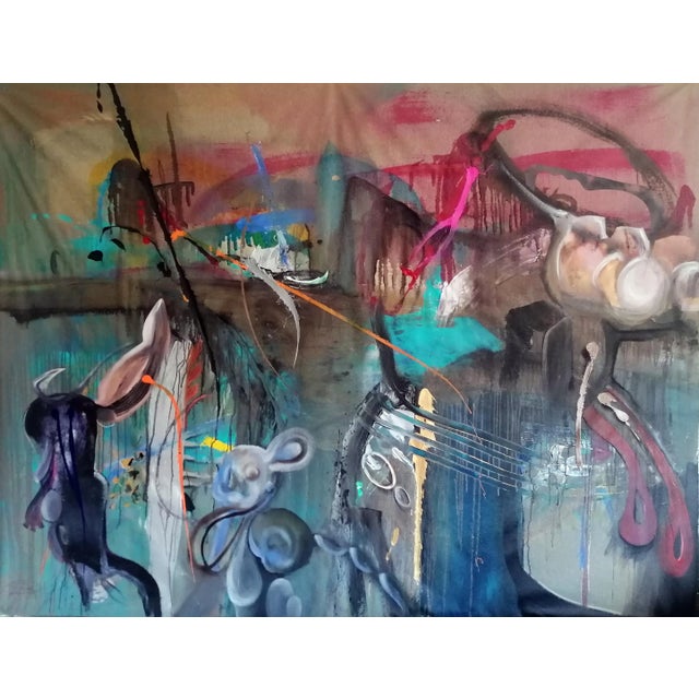 Stefano Mazzolini, Donbass, 2022, Acrylic & Oil on Canvas For Sale - Image 12 of 12